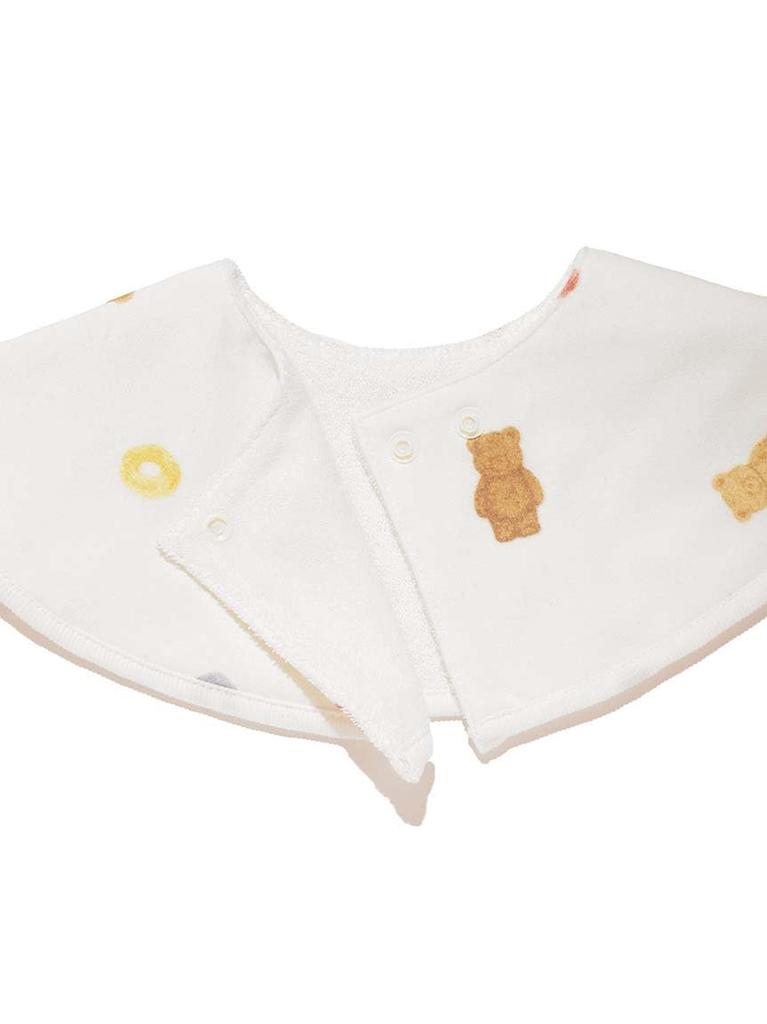 Gelato Pique Baby Cereal Bear Bib PBGG244688 OWHT F