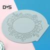 Универсальная силиконовая форма для помадки без запаха, прочная круглая форма для венок, кружевная подушка, кондитерская форма
