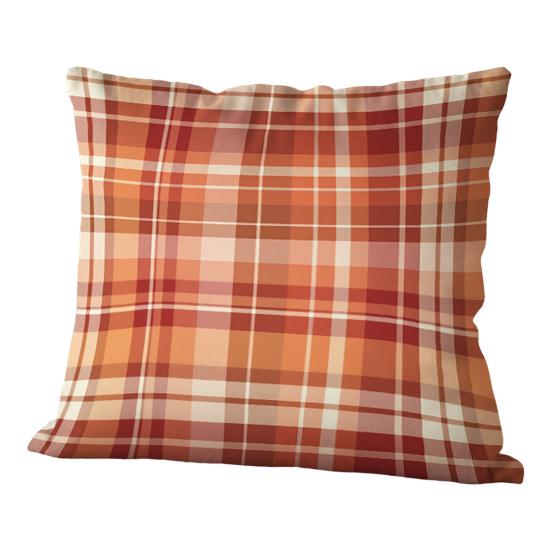 Throw Pillow Cover Colorful Plaid Pattern Pillow Cover 18x18 Inch