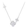 Серебряное ожерелье Chow Tai Seng из стерлингового серебра S925 с четырехлистным клевером