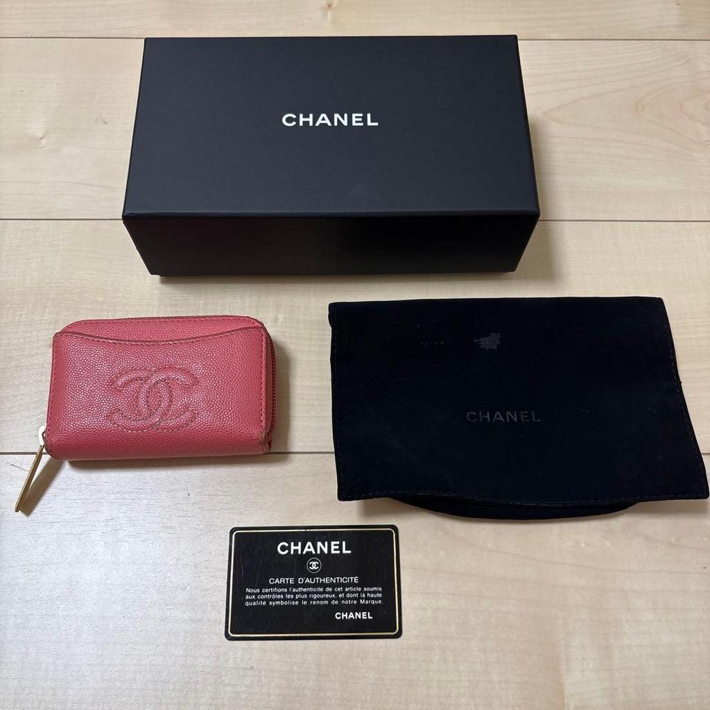 Used CHANEL Coin case Card case Coco mark