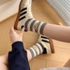 Boneless Socks for Women In Autumn and Winter, Cute Little Bear Mid-calf Socks, Trendy Long Calf Socks for Women
