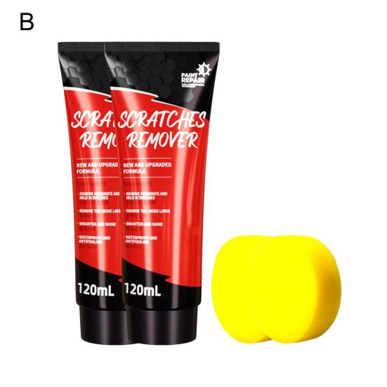 Воск для удаления царапин на автомобиле Паста для ремонта царапин на автомобиле Полировальный воск с губкой-аппликатором