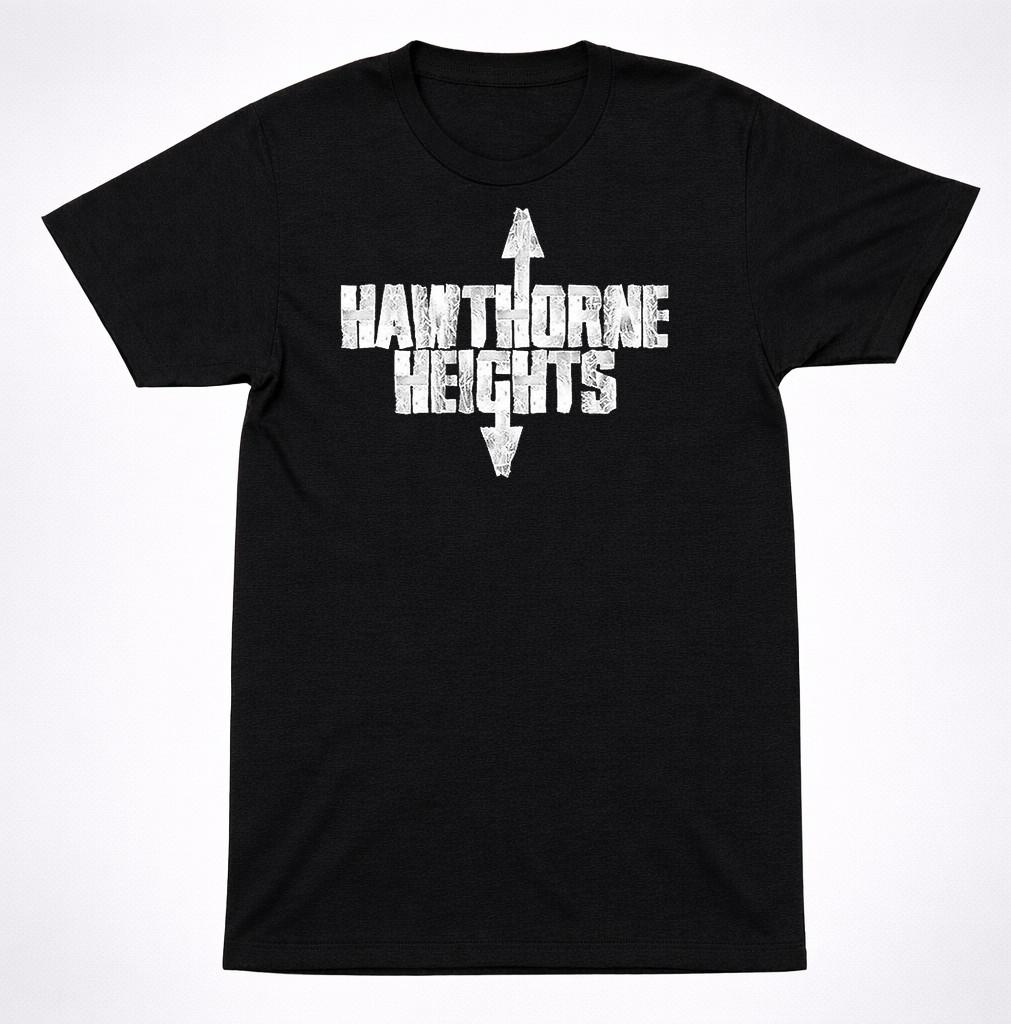 Hawthorne Heights Retro Z Lightning Bold T Shirt Emo Post Hardcore Band Tee