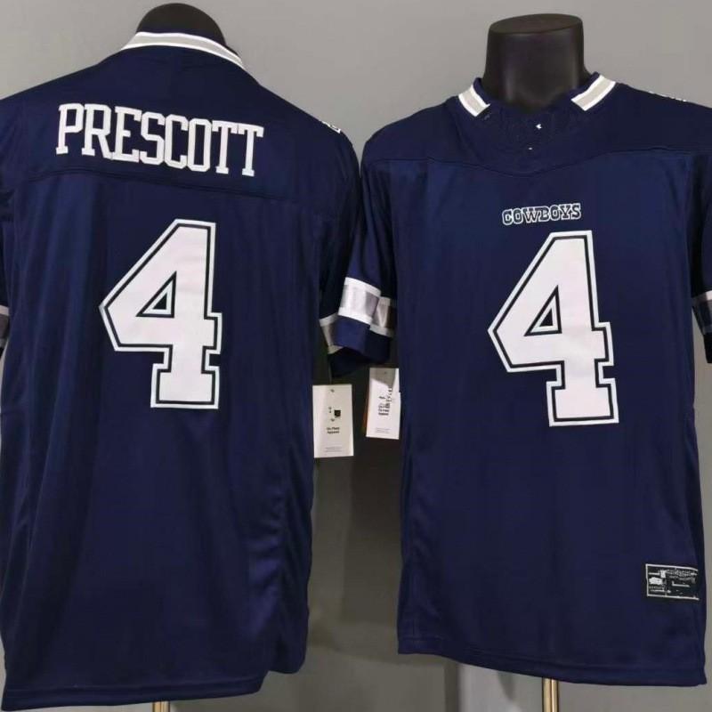 Dallas Cowboys Rugby Jersey Third Generation Deep Blue Team Apparel Men With Player Numbers 3 Pickens 4 Prescott 7 Diggs