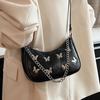 Bag Women's 2025 New High-end Summer Versatile Fashion Butterfly Shoulder Crossbody Bag Simple Chain Underarm Bag