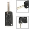 3 Buttons Flip Folding Car Key Fob Shell Cover for Citroen C2 C3