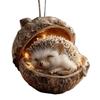 1/6Pcs Car Pendant Charming Squirrel Hedgehog Fox Acorn Acrylic Ornaments Christmas Tree Tabletop Car Accents Holiday