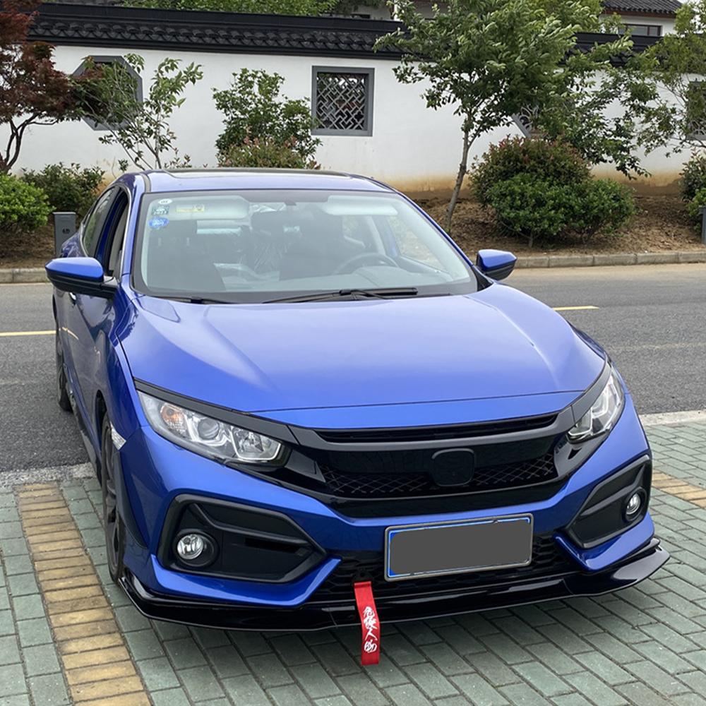 Передний бампер сплиттер губа диффузор обвес спойлер защита для Honda Civic 10-го поколения FK7 Хэтчбек SI 2- и 4-дверный 2016-2021