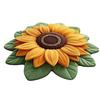 3D Sunflower Floral Plush Rug Non-Slip Backing Easy To Clean Various Sizes Living Room Rug Home Decor