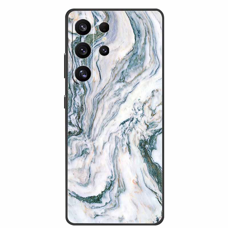 Phone Case For Samsung Galaxy S26 Ultra Colorful Painted Soft Silicone Bumper for Samsung S26 Ultra Case Marble Shockproof Cover