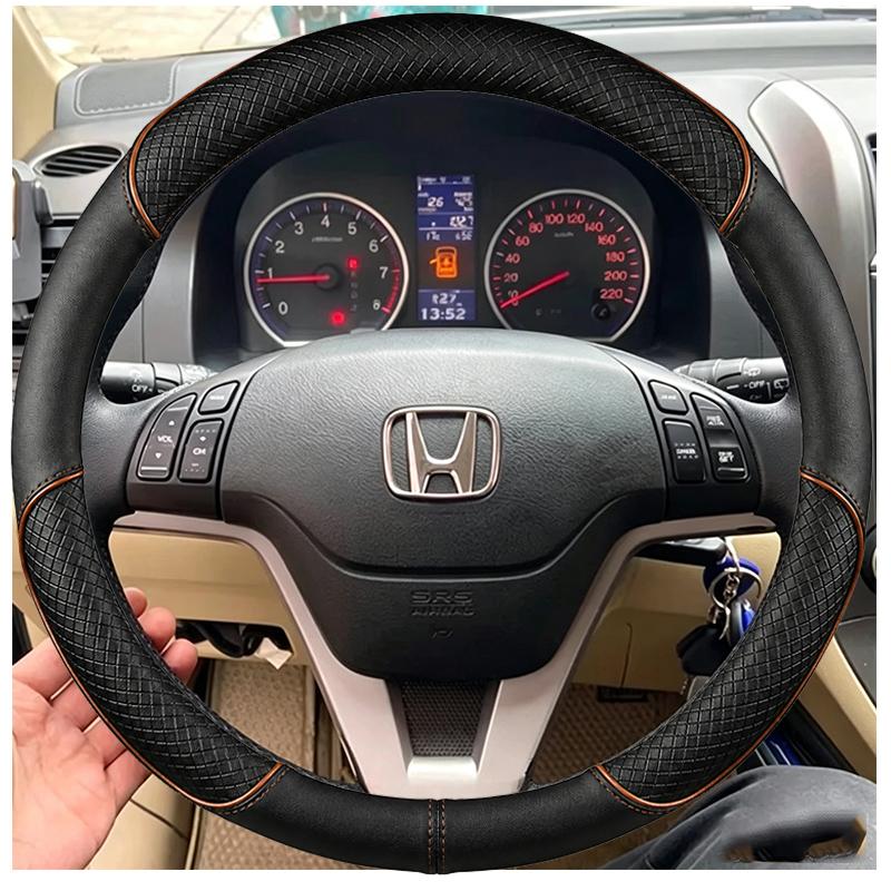 Ручная прошивка чехла на руль автомобиля для Honda CRV CR-V 2007 2008 2009 2010 2011 Сделай сам Замша и Кожа Аксессуар для интерьера