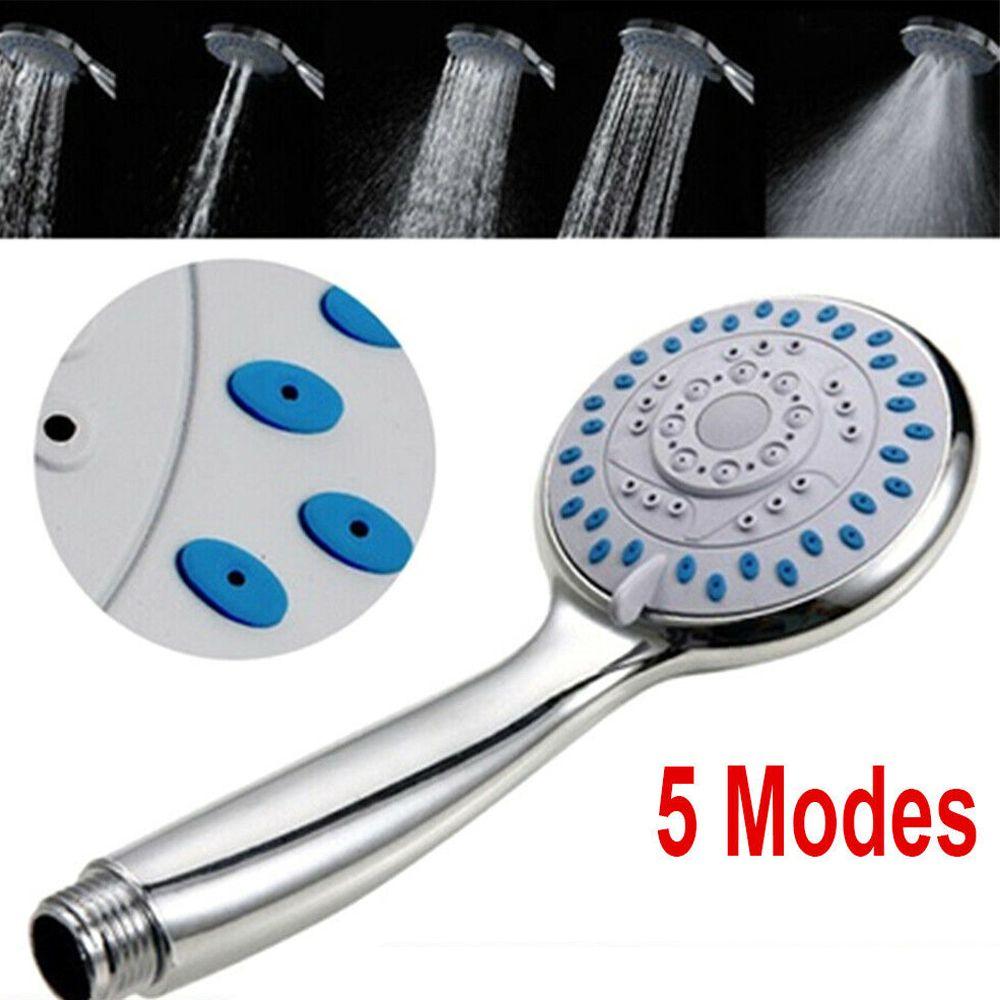 Handheld Sprayer 5 Mode Bathroom Accessories Shower Head Water Saving Shower Bath Head