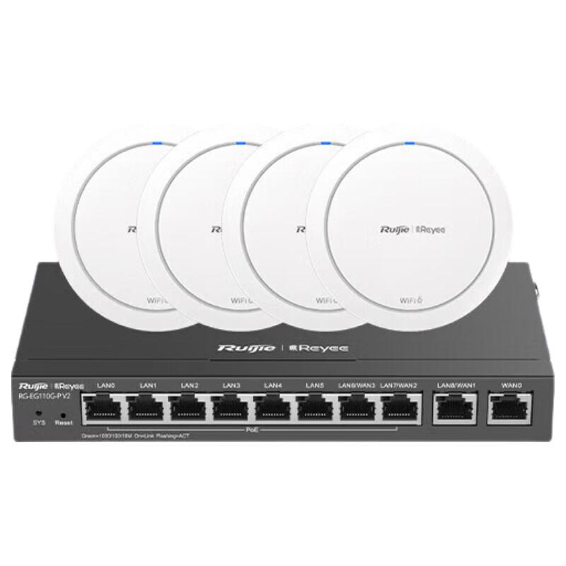 Ruijie Wi-Fi 6 Ceiling Mount AP Bundle (CN version)