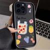 Серия граффити со свежими фруктами Чехол Клубника Яблоко для iPhone 17 Air 16 E 15 14 Plus 13 12 Mini 11 Pro Max Пылезащитный Мягкий чехол