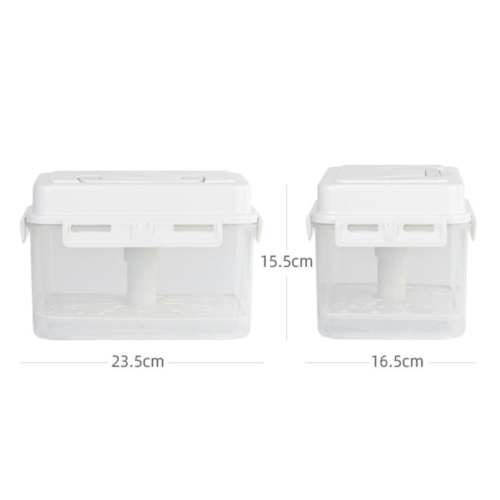 4/5L Pickle Jar with Press Plate Kitchen Organizer Bins  Travel Household Office