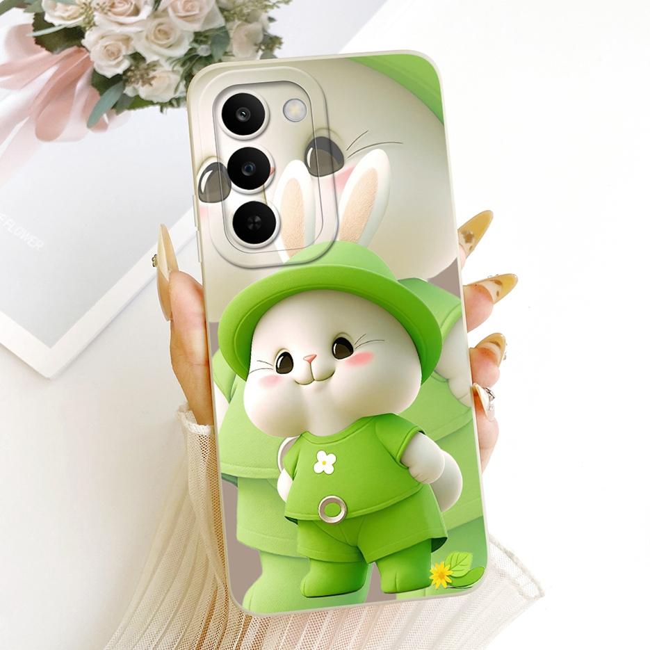 Чехол для Realme C83 5G Чехол для Realme P4 Lite 5G RMX5261 Милый мультяшный чехол-кролик Мягкий силиконовый чехол для Realme C100 5G Чехол для RealmeC83