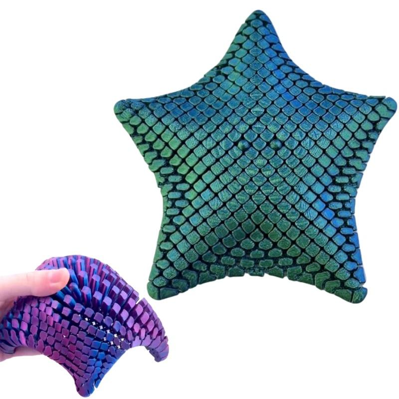 Милая 3D-печатная игрушка-антистресс Flexibat, забавная настольная декорация, подвижная морская звезда, снятие стресса, подарок для детей и взрослых, визуальные игрушки