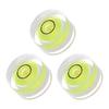 3-Piece Small Round Bubble Level, 13mm Diameter, 7mm Thick, Mini Round RV Leveling Tool for Travel Trailer Turntable Camera, Lime
