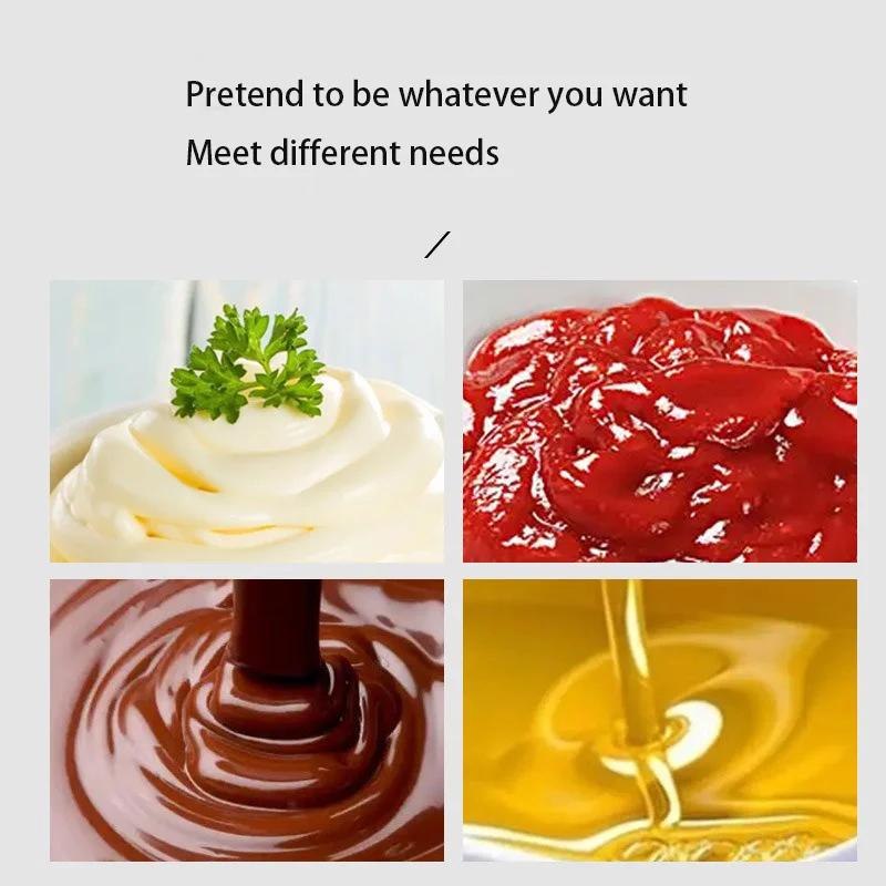 120/250/450ml Sharp-pointed Squeeze Sauce Bottle Ketchup Bottle Salad Dressing Squeeze Bottle Single-hole Squeeze Gravy Boats