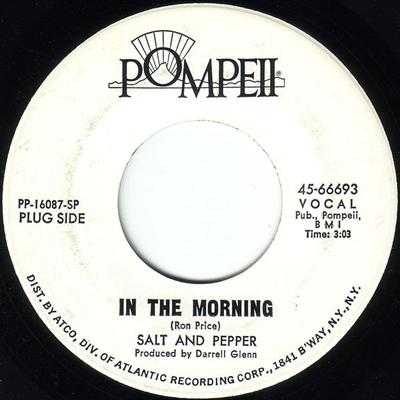 7-дюймовая пластинка SALT PEPPER In The Morning 4566693 POMPEII 1969 US SoulFunk Б/у