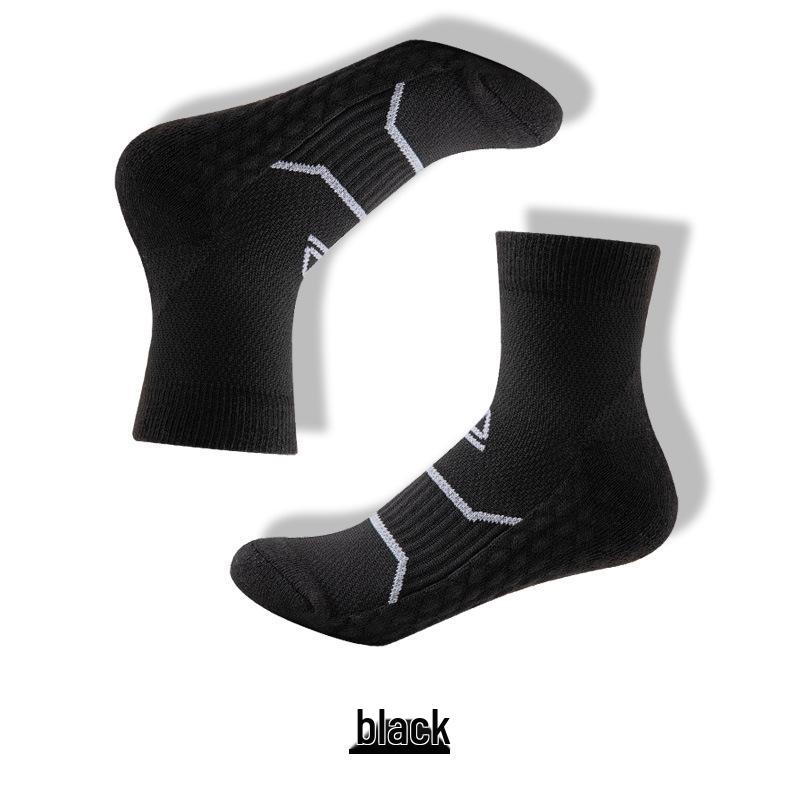 Зимние носки для бега и пеших прогулок: Плотная махровая подошва, амортизирующая, влагоотводящая, массажная подошва для фитнеса