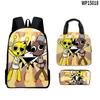 3d Sprunki Game Backpack With Waterproof Lunch Bag And Pencil Case For School