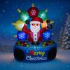 5.9FT DJ Santa Inflatable Xmas LED Decorations Cool Santa Claus Colorful Ornament Christmas Home Decor Gifts Toy Xmas Yard Decor