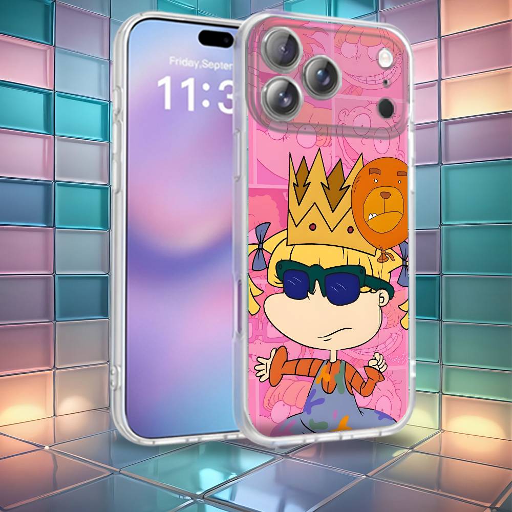 Мультяшный чехол для телефона R-Rugrat Чаки для iPhone 16,14,17,13,15,12,Air,Plus,Pro,Max,E,Mini Матовый для MagSafe Магнитный Беспроводной