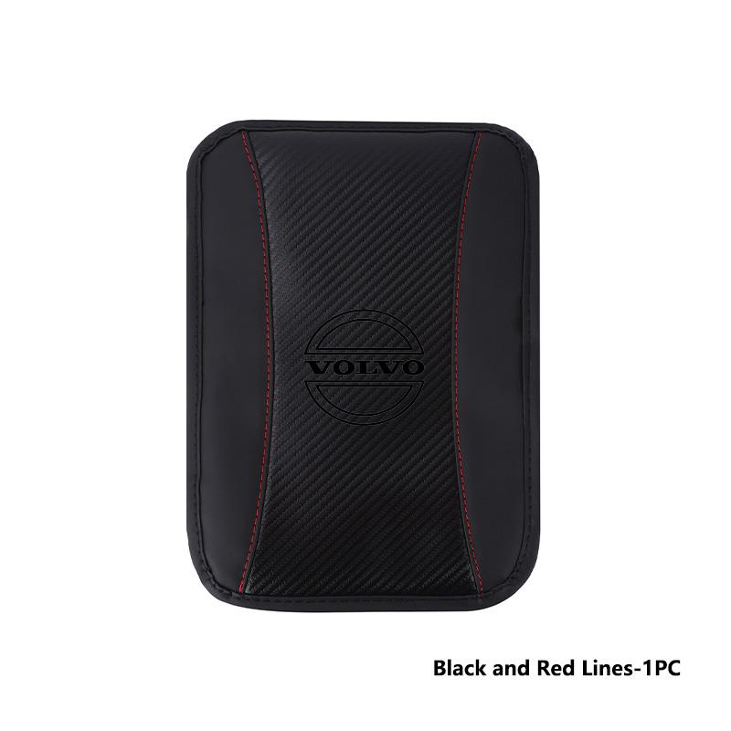 Carbon Fiber Leather Car Armrest Pad Auto Center Console Cushion For Volvo XC60 XC90 S60 S80 V60 C70 S40 C30 V90 V60 C40 XC40