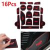 16PCS Auto Anti-slip Cup Mat Non Slip Door Gate Pad For Jeep Renegade 2016 2017 Car Styling Auto Accessories