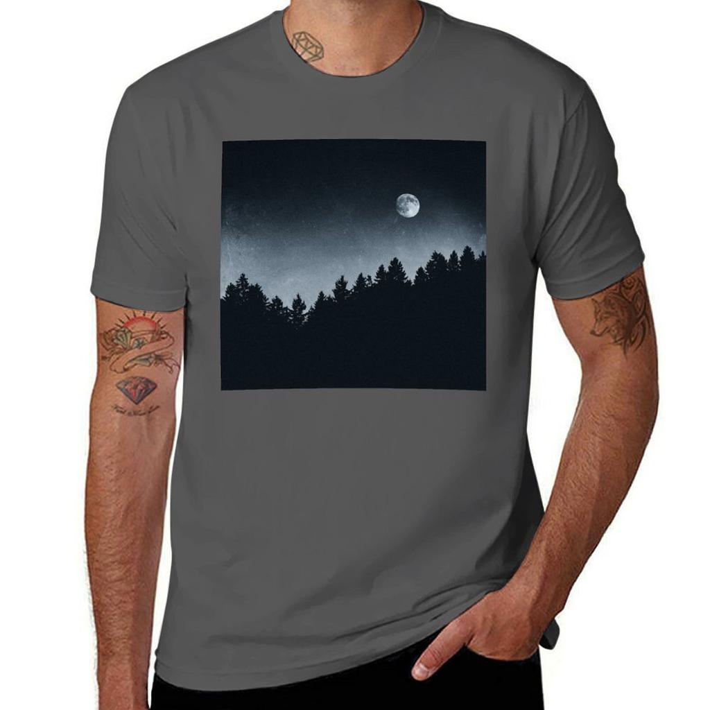 Under Moonlight TShirt Trendy Pattern TShirt for Unisex