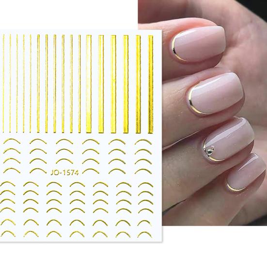 Наклейка для ногтей с нерегулярным узором, несколько стилей, сделай сам