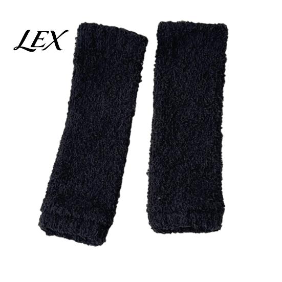 Cozy Indoor Loungewear Socks Thickened Thermal Knee Sleeve for Women, Winter Warm Coral Fleece Leg Warmers, Breathable Heat Storage Pads Skiing