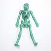 10/20/30Pcs Halloween Skeleton Stretch Toy Anxiety Stress Relief Portable Soft TPR High Elastic Colorful Skeleton Toy Party Favors Supplies