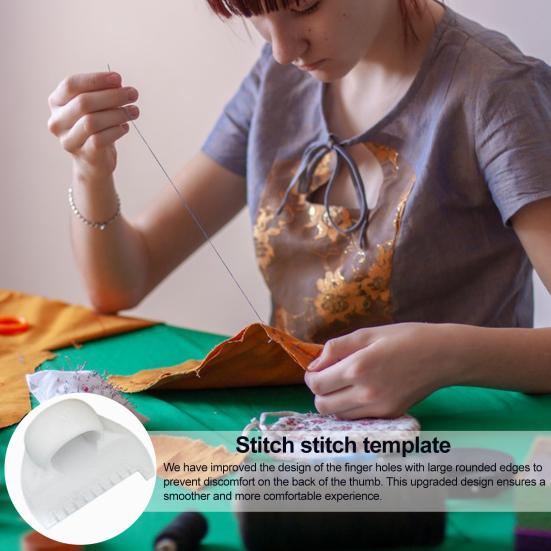 Шаблон для шитья для ровной строчки Руководство по шитью своими руками на большом пальце Портативный швейный инструмент для отделки швов Ручное шитье