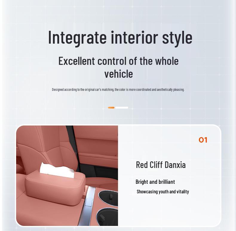 Compatible with Hao Bo HL Tissue Box 25: Car Armrest Hanging Tissue Bag for Seat Back