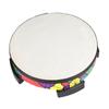 Ground Drum Sheepskin Applique Tambourine Kids Hand Drum Musical Sound Tool Percussion Instrument for School Bands