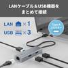 Buffalo Совместимая с Giga USB Type-A док-станция сетевой адаптер проводной сетевой USB-концентратор USB3.2(Ген1) Японский производитель Silver LUD-U3-AU101SVN