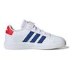 Adidas Neo Grand Court 2.0 El K Comfortable Casual Durable Low-Top Skate Shoes Kids Sneakers White Blue Red GW6514