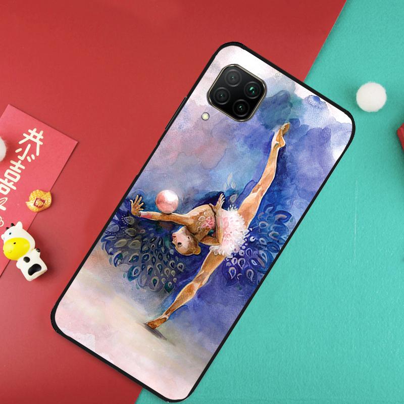 Масляная живопись Гимнастика Для Huawei Nova 12S 9 10 SE 7i 8i 11i 12i Y60 Y61 Y70 Y72 Y73 Y90 Y91 P20 P30 P40 Lite Чехол