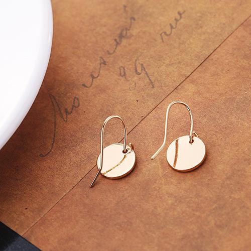 Hollow Geometry Earrings Heart Sweet Gold Love Earrings Women Gifts Jewelry Orecchini Brincos Pendientes Oorbellen