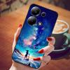 Чехол для Poco M6 Pro 4G Модный Мраморный Силиконовый Черный Чехол для Телефона Xiaomi Poco M6Pro 4G M 6 Pro Мягкие Чехлы PocoM6Pro 4G