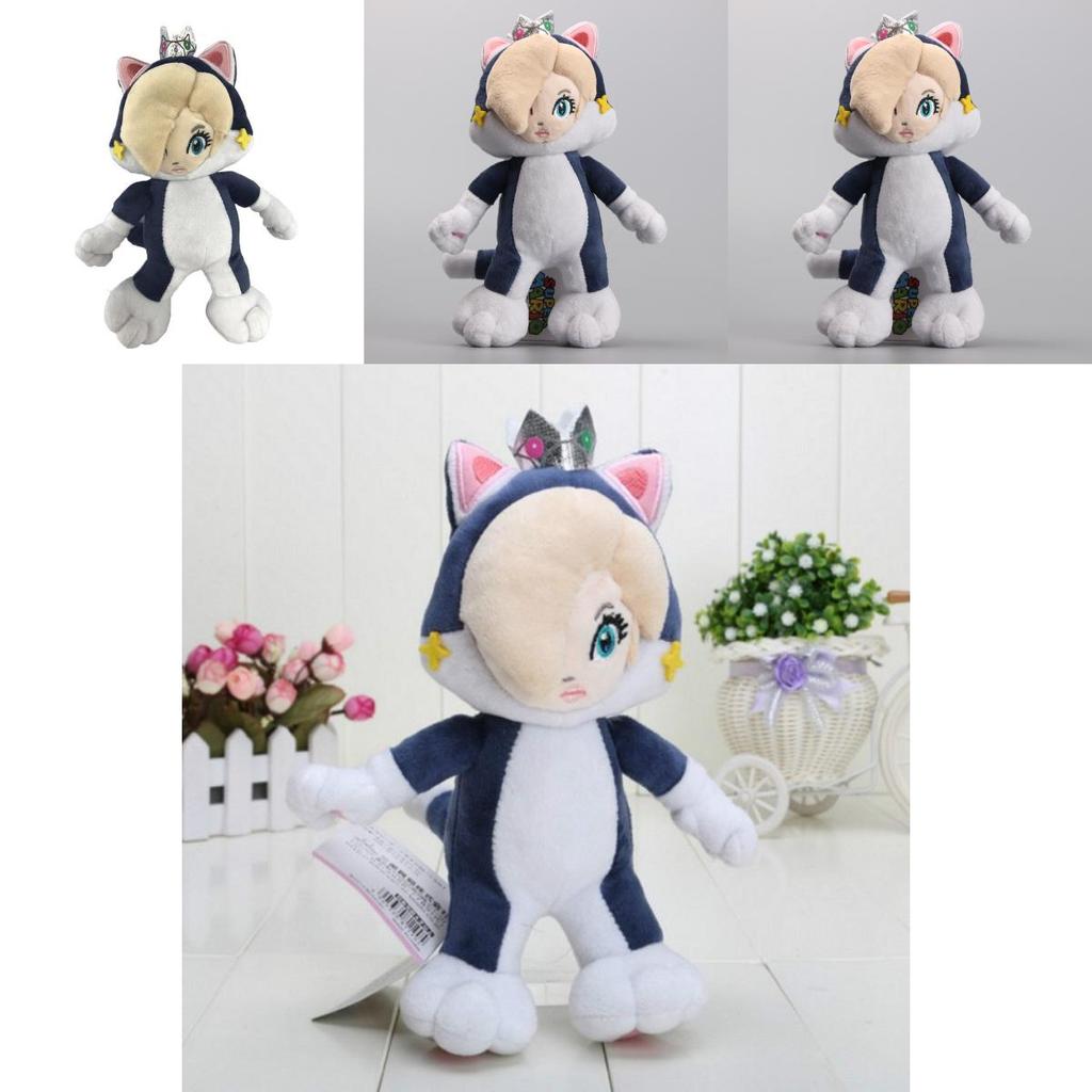 Premium Quality New Super Mario Bros. Plush Doll Stuffed Toy Cat Princess Rosalina For Kids