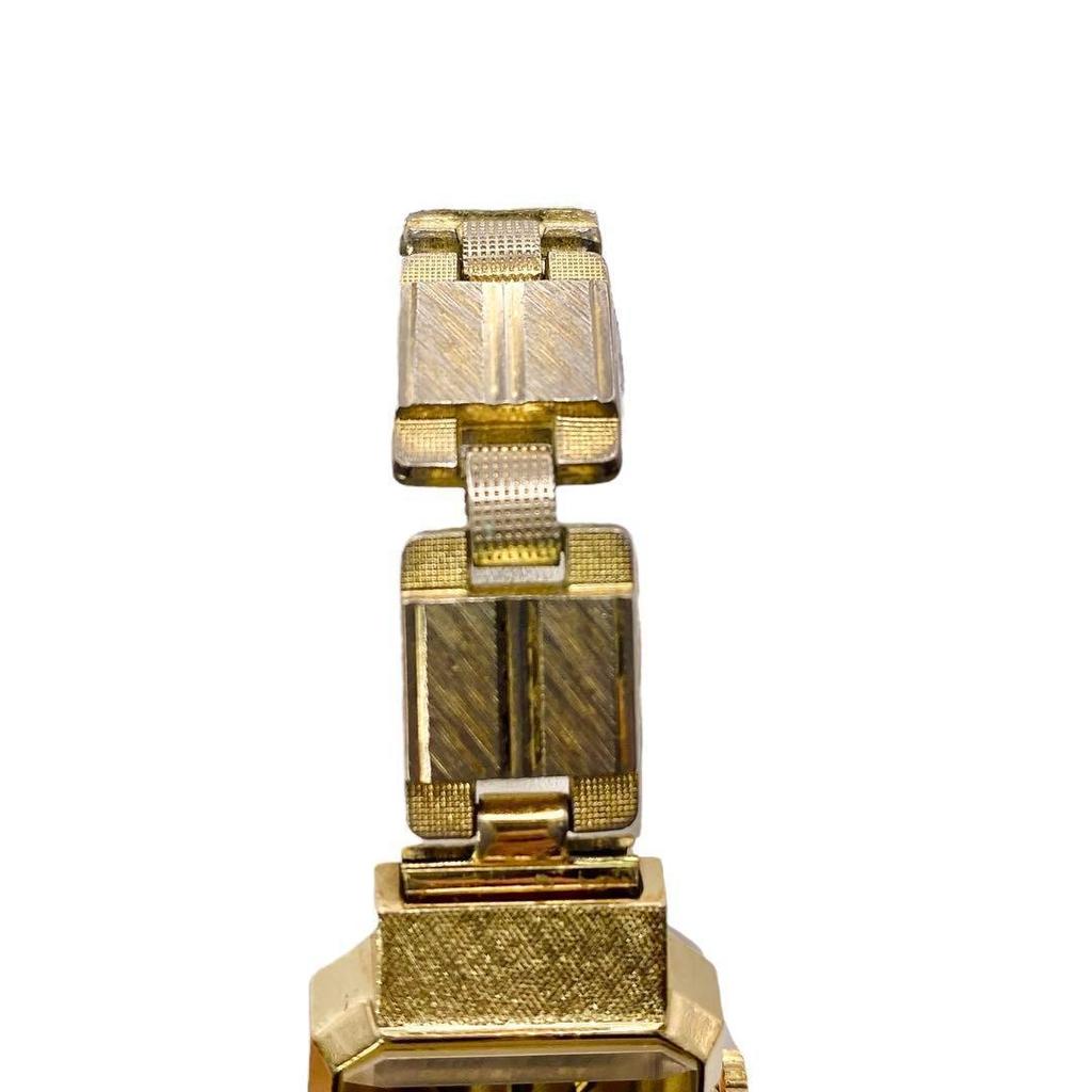 [USED] SEIKO Hand-Wound Gold Square Women's Watch 1222