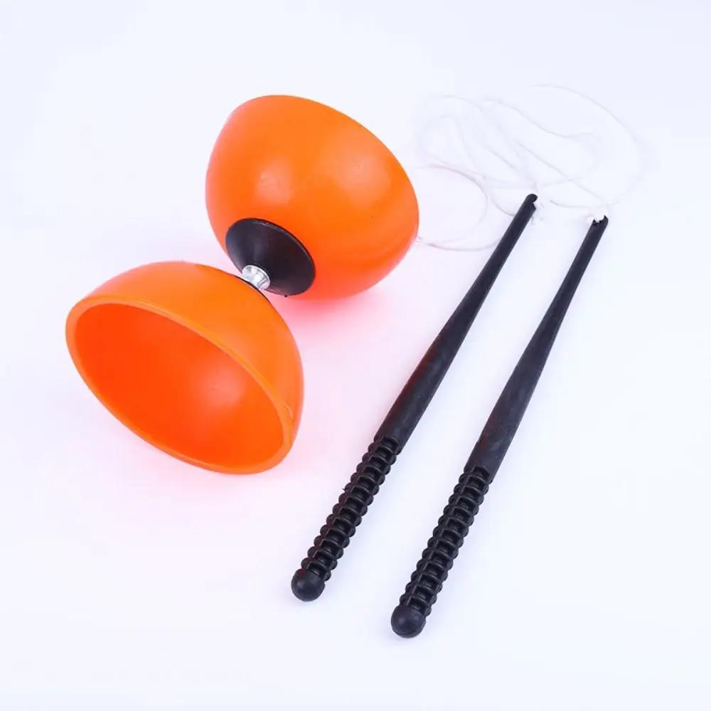 New Durable High Quality Entertainment Supplies Leather Chinese Diabolo Bowl Shape Soft Chinese Yo-Yo Thicken Diabolo Toy Child