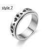 Anxiety Ring Figet Spinner Rings For Women & Men Stainless Steel Rotate Freely Spinning Anti Stress Accessories Jewelry Gifts