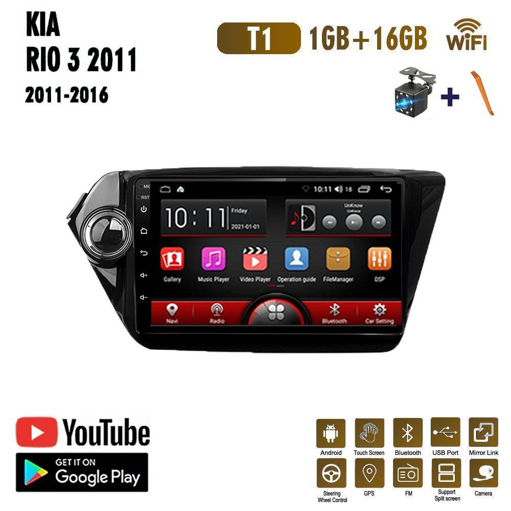 9-дюймовый Android Carplay для Kia RIO 3 2011-2016, автомобильный радиоприемник, мультимедийный видеоплеер, GPS-навигация, WIFI, 2 + 32 ГБ