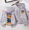 Spring Kids Coat PAW Patrol Children's Zipper-style Hooded Sweatshirt for Boys Girls' Casual Top Casual Shirt with Cartoon Print