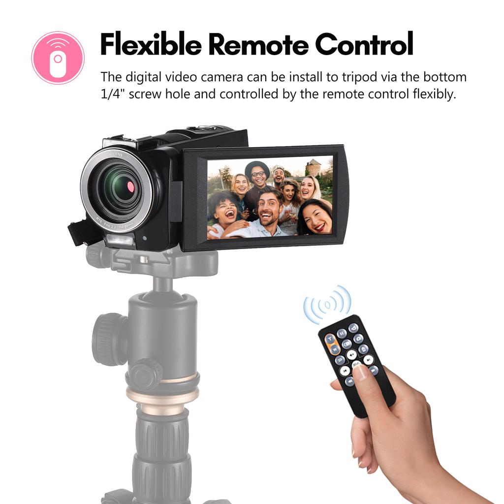 Цифровая видеокамера ORDRO HDR-AX10 4K, Wi-Fi, видеокамера, DV-рекордер, 3,5-дюймовая сенсорная панель IPS, 30 МП, 30X